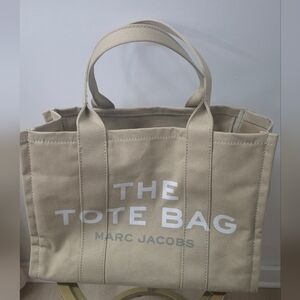 Marc Jacobs Beige Canvas Tote Bag